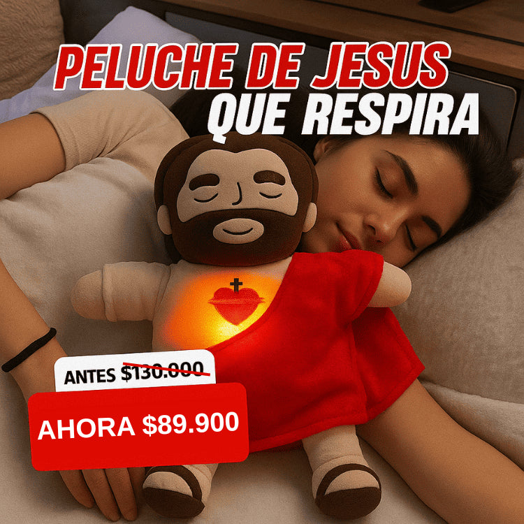 ✨Peluche de Jesús que Respira – Compañía, Paz y Amor en Cada Abrazo 🧸😇