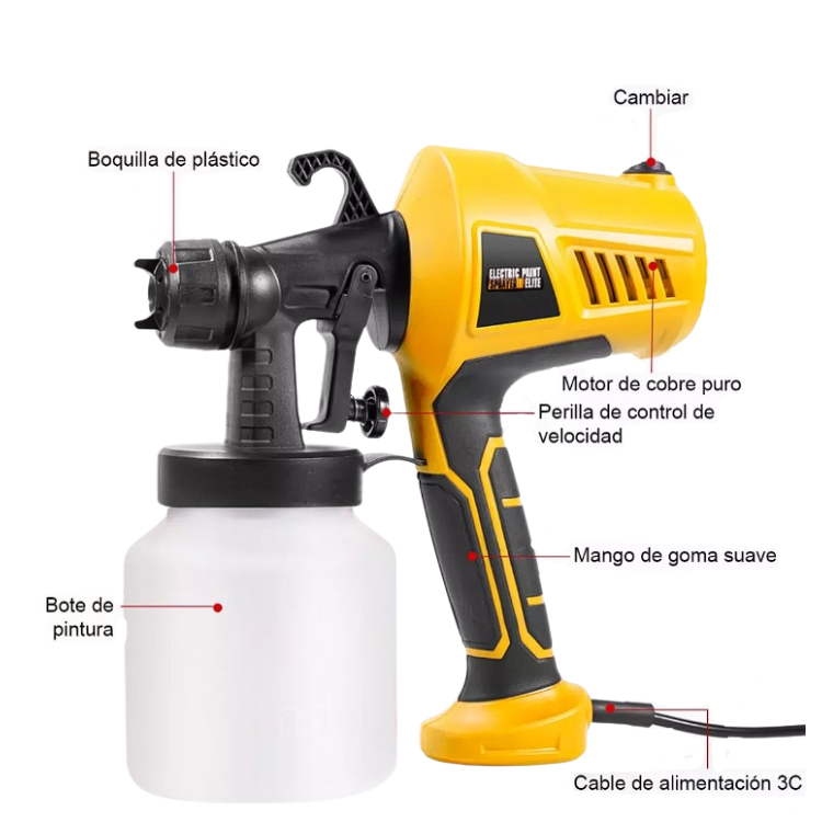 Pulverizador ElectricPaint®: Pinta Como un Profesional con Acabado Perfecto 🎨
