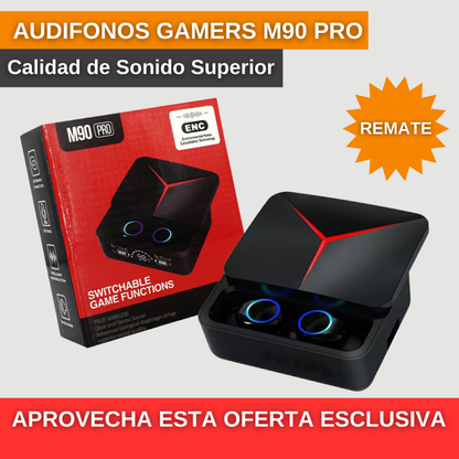 Audífonos Gamer Power Bank M90 Pro – ¡Vive el juego en otra dimensión!🔥