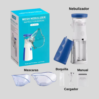 Nebulizador Portátil PRO – Tecnología ultrasónica para un alivio seguro en casa o donde estés