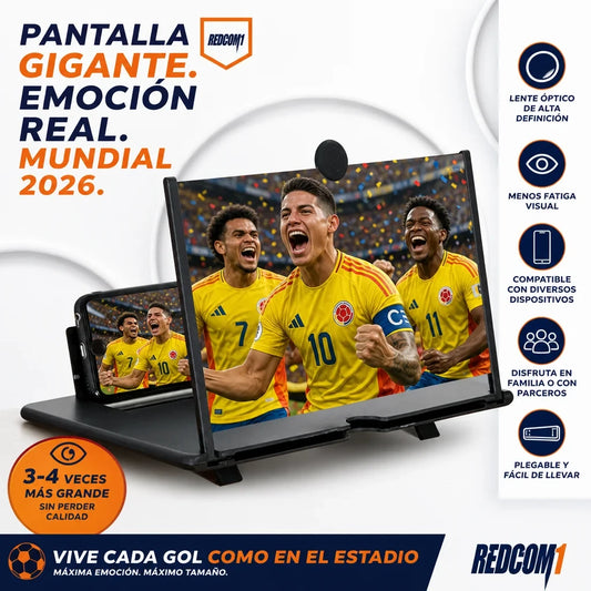 Amplificador de Pantalla HD para Celular - Vive el Mundial en Grande